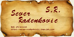 Sever Radenković vizit kartica